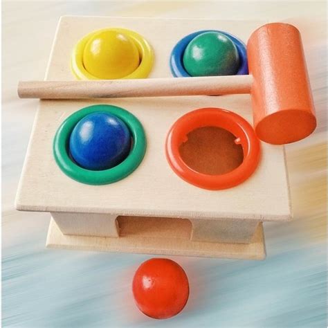 Hamaha Wooden Toys Ahşap Eğitici Geliştirici 4lü Çekiçli Fiyatı