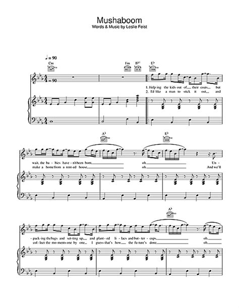 Feist "Mushaboom" Sheet Music for Guitar Tab | Download PDF - 32653