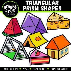 Triangular Prism Shapes Clip Art - Educational Clip Arts and Bible Stories