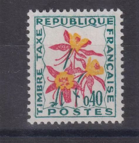 FRANCE ANNÉE 1964 71 Fleurs des champs timbre taxe N 100 réf 5854