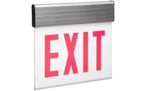 Exitelchicago Led Chicago Approved Edge Lit Exit Sign By H E