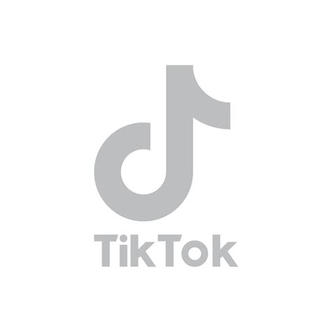 Free High-Quality grey tiktok logo for Creative Design