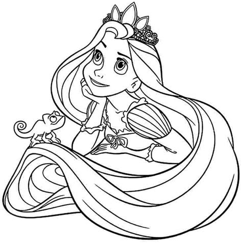 Printable Coloring Pages Rapunzel