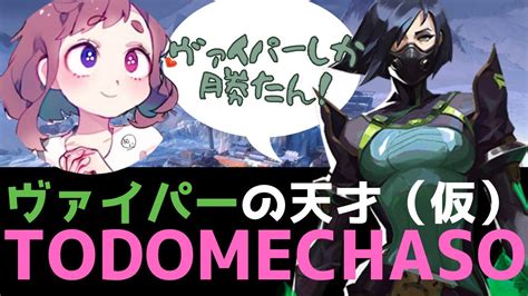 【valorant】約一時間の激熱フルパコンペ！ヴァイパーでもチームを支えます【todomechaso】 Valorant動画まとめ