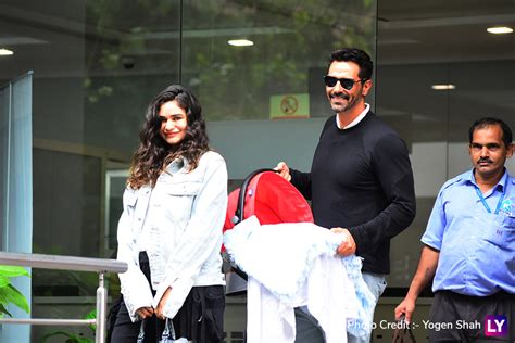 Arjun Rampal Gabriella Demetriades Look Cheerful As They Take Their