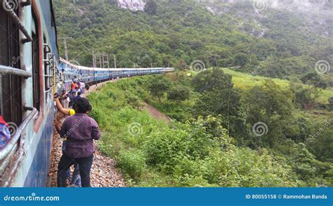 Train View - on the Way To Araku Valley Editorial Stock Photo - Image ...