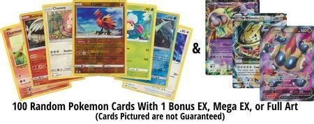 Assorted Pokemon Cards With Random Gx V Full Art Hobbies