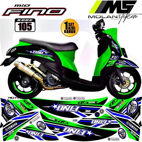 Decal Sticker Striping Variasi Fino Carbu Fino Karbu