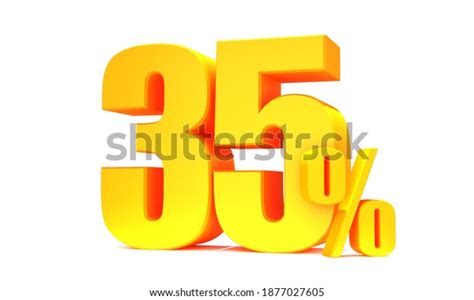 Gold 35 Percent Off 3d Sign Stock Illustration 1877027605 Shutterstock