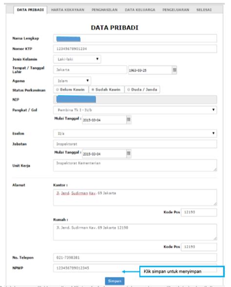 Cara Mengisi Si Harka Di Situs Https Siharka Menpan Go Id Untuk