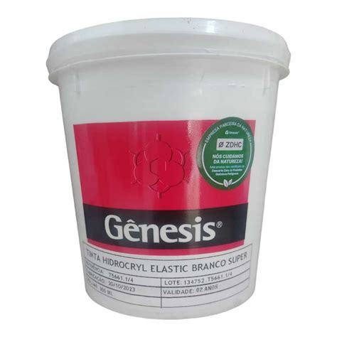 Tinta Para Serigrafia Hidrocryl Elastic Branco Super Genesis Ml