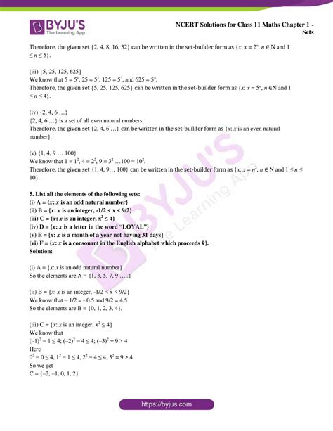 NCERT Solutions For Class 11 Maths Exercise 1 1 Chapter 1 Sets