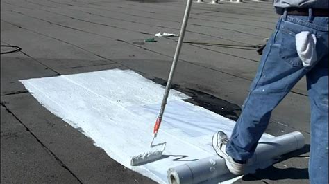 How To Install Elastomeric Roof Coating Flat Roofs Youtube