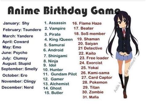 Im Yandere Yokai Birthday Games Birthday Scenario Game Birthday Scenario