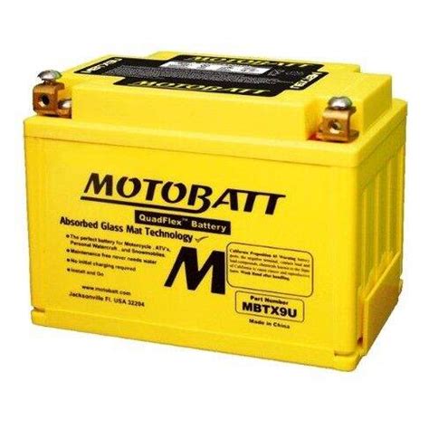 Bateria De Moto AGM Motobatt MBTX9U 10 5Ah 160CCA