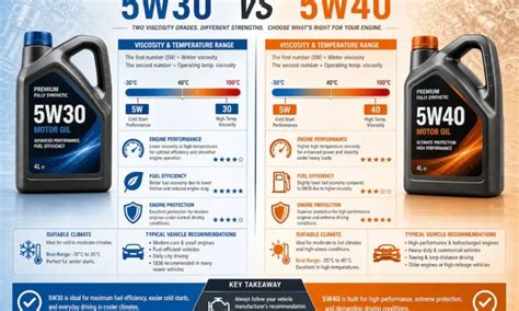 Qual A Diferença Do Oleo 5w30 Para O 5w40 - 5W30 vs 5W40: Which Engine Oil Does Your Car Actually Need? - Daily Car ...
