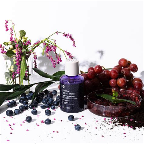 Patting Splash Mask Exfoliating Face Wash Rejuvenating Purple Berry ...