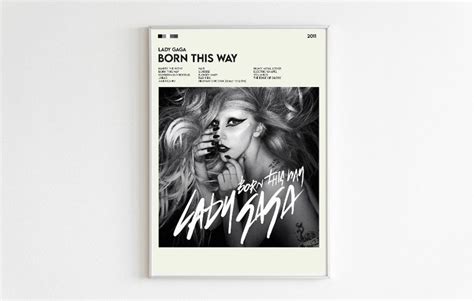 Lady Gaga born This Way Album Art Poster - Etsy