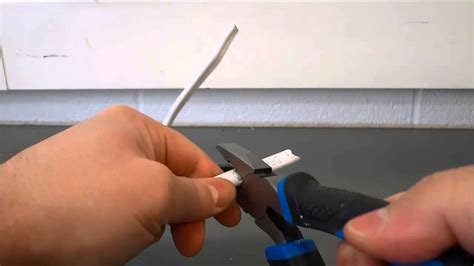 How To Strip Wires Without Wire Strippers Using Pliers Instead Youtube