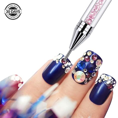 Wax Nail Art Rhinestone Picker Pen Clear Dual Ended Crystal Gem Tool