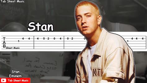 Eminem - Stan (Dido | Thank You) Guitar Tutorial - Tab Sheet Music