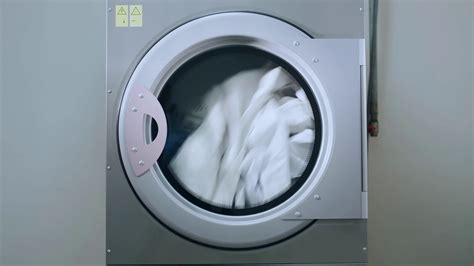 Industrial Washing Machine Washing Clothes Stock Footage SBV-314163920 ...