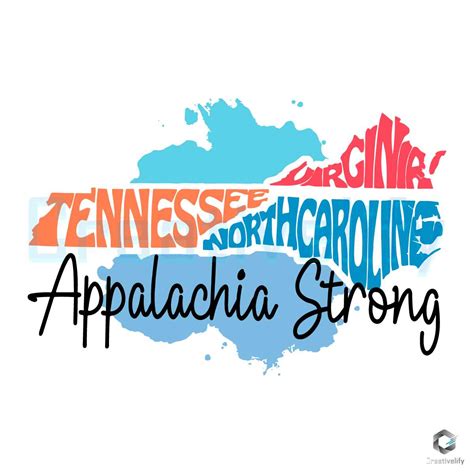 Appalachia Strong Hurricane Helene Tennessee Carolina Svg Creativelify