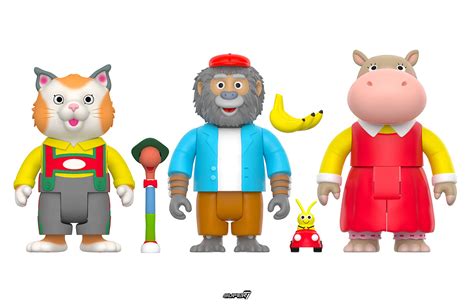 Richard Scarrys Busy World Reaction Figures From Super7 Toy Tales