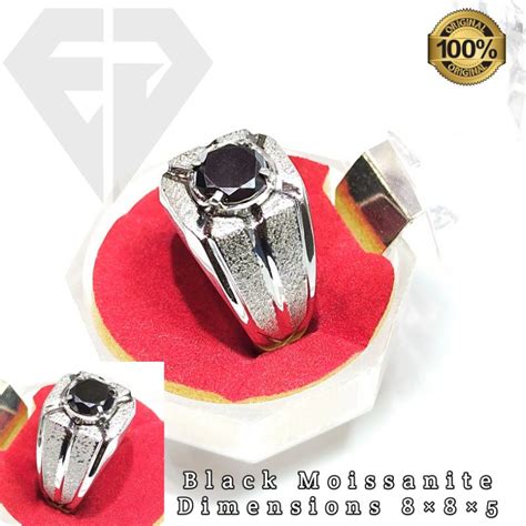 Jual Cincin Permata Batu Moissanite Asli Simuland Berlian Kekerasan