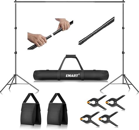 Amazon Emart Photo Video Studio Ft Adjustable Background Stand