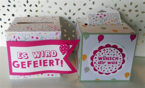 Anleitung Berraschungs Geldgeschenk Box Geschenke Basteln Mit