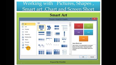 Microsoft Word Working With Picture Clipart Shapes Smartart