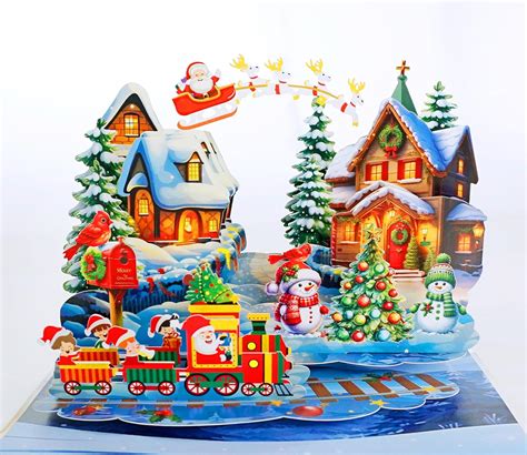 Amazon CUTPOPUP Christmas Card Pop Up 3D Xmas Merry Christmas