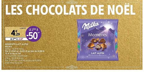 Promo Moments Lait Alpin Milka Chez Intermarch