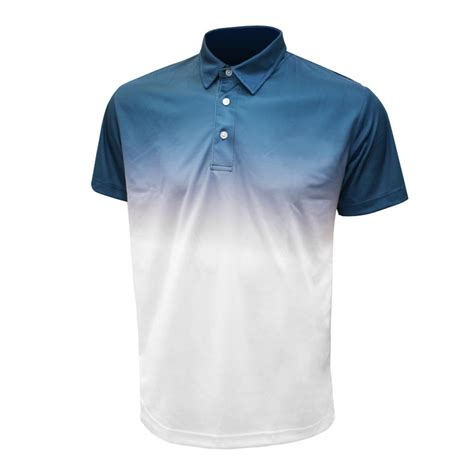 Ombre Print Polo Tee