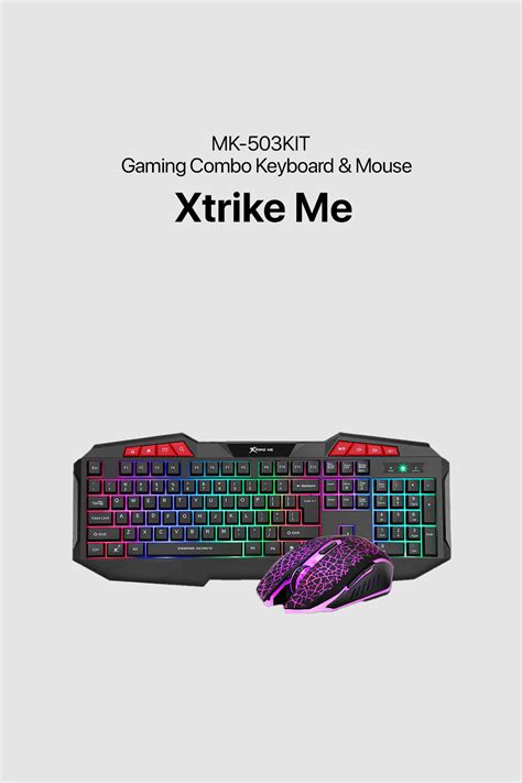 Xtrike Me Gaming Combo Keyboard Mouse Mk Kit Black Memoxpress