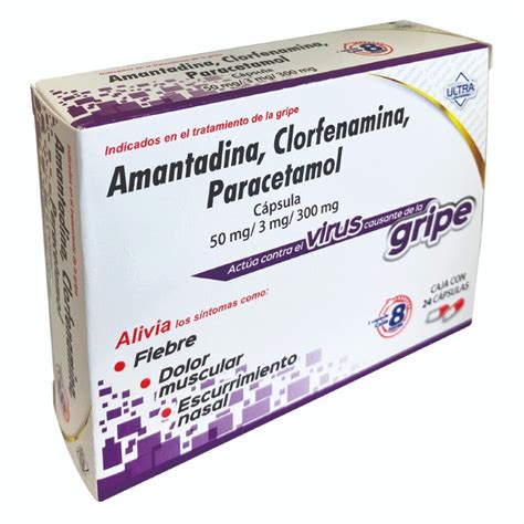 C Psulas Amantadina Clorfenamina Y Paracetamol Mg C Psulas