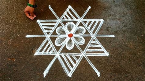 Aavani Madham Easy Star Kolam Dots Pandaga Muggulu Navaratri Special