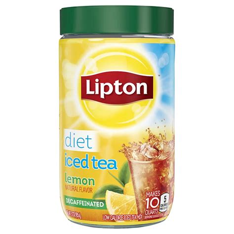 Lipton Diet Decaffeinated Lemon Iced Tea Mix - Shop Tea at H-E-B