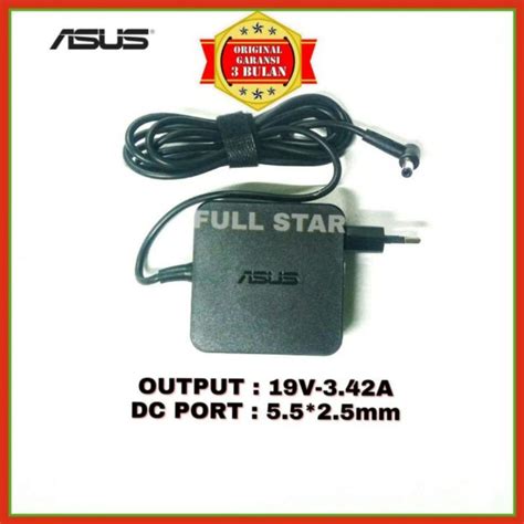 Jual Adaptor Charger Laptop Asus 19v 342a 65w 55x25mm Original A455l A455la A455lb A455ld