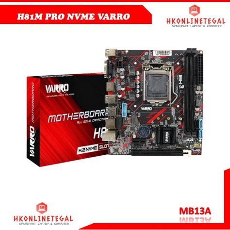 Jual Motherboard Gaming H81M VARRO SUPPORT NVME Shopee Indonesia