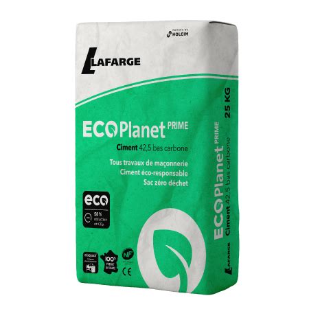 Lafarge ECOPlanet Prime le ciment à faible empreinte carbone