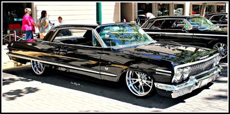 3 Black Impalas By Stalliondesigns Chevroletclassiccars Impala 63