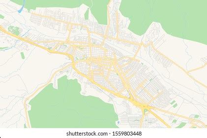 Printable Street Map San Salvador De Stock Vector (Royalty Free ...