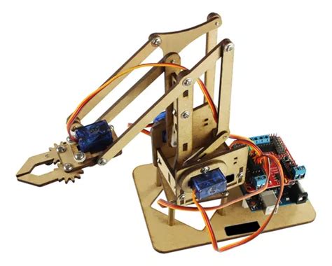 Kit Para Montagem Braço Robótico Em Mdf Arduino MercadoLivre