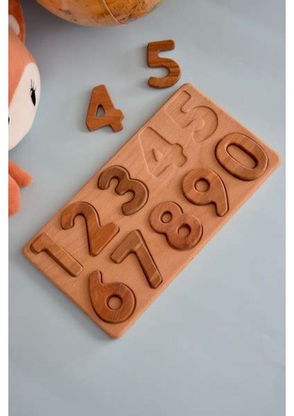 Woodhub Ahşap Rakam Bultak Wooden Number Puzzle Fiyatı