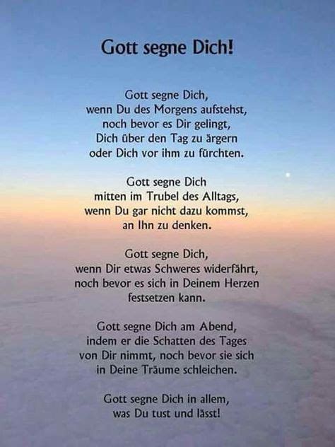 Gott Segne Dich Christliche Spr Che Christliche Weisheiten