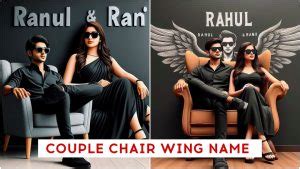 D Couple Chair Wings Name Image Photo Editing Link Bing Image