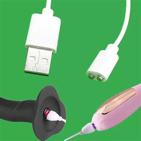 Cabo Usb Magnético 2 Polos 5mm Para Vibradores Massageador Cor Branco