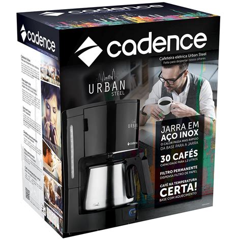 Cafeteira Urban Steel Jarra Inox Cadence Caf Carlessi Casa